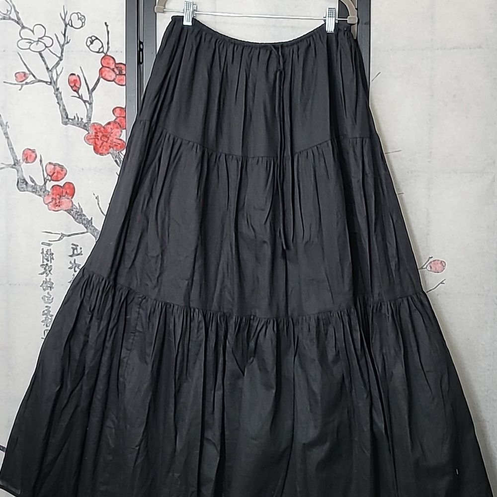 Dissh Fletcher Black Linen Blend Skirt Size 14 - Picture 3 of 9